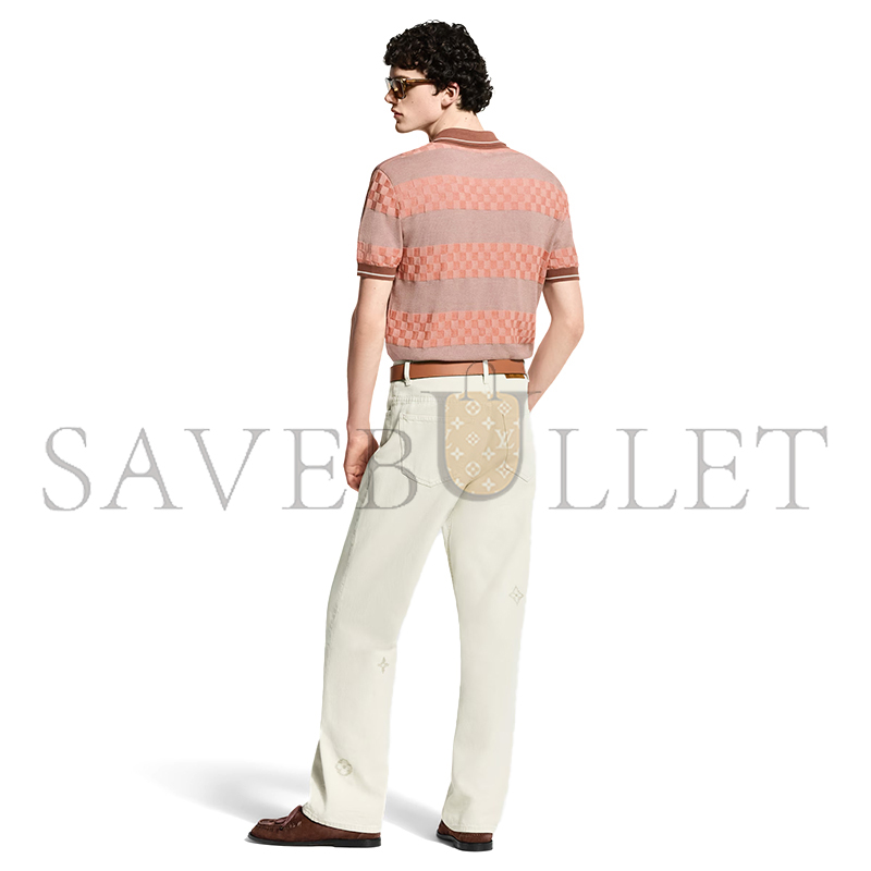 LOUIS VUITTON DAMIER STRIPED POLO SHIRT 1AK6Z6